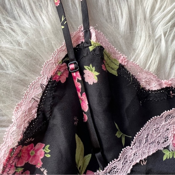 Victoria's Secret Black and Pink Floral Camisole - Picture 5 of 7